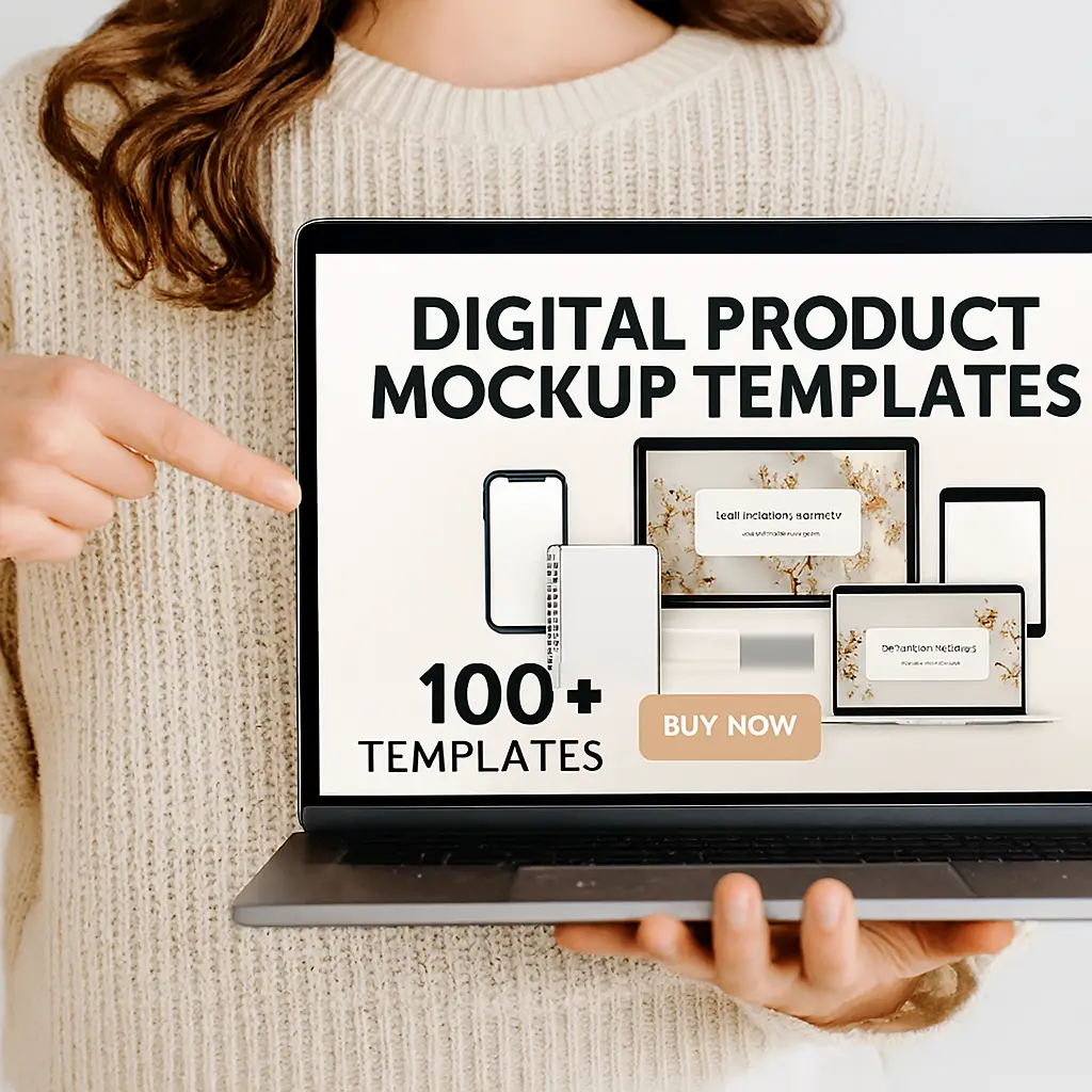 100+ Digital Products Mockup templates